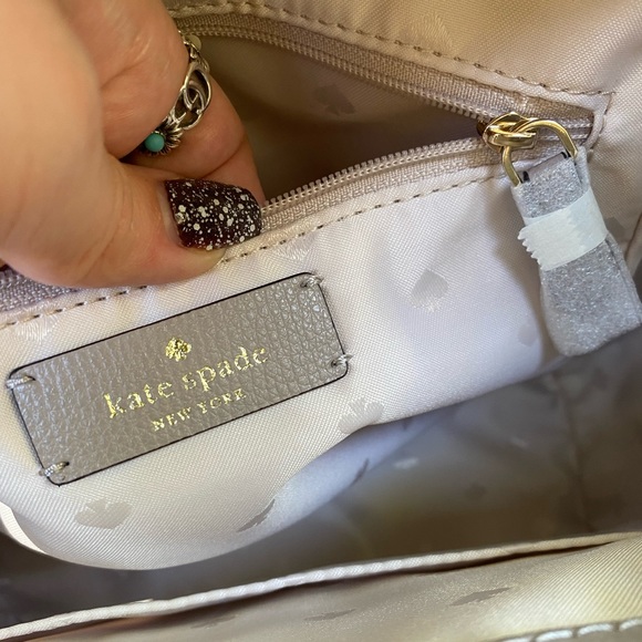 Kate Spade Grey Darcy Flap Mini Backpack main image 13
